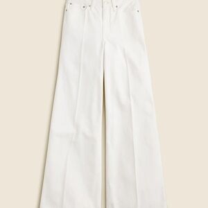 J. Crew High-rise superwide-leg jean WHITE SZ 33 NWT
